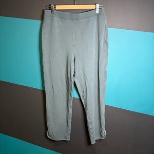 Lululemon Athletica Gray and Green Track Pants with Relaxed Fit cotton blend